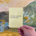 Example of a statement card.